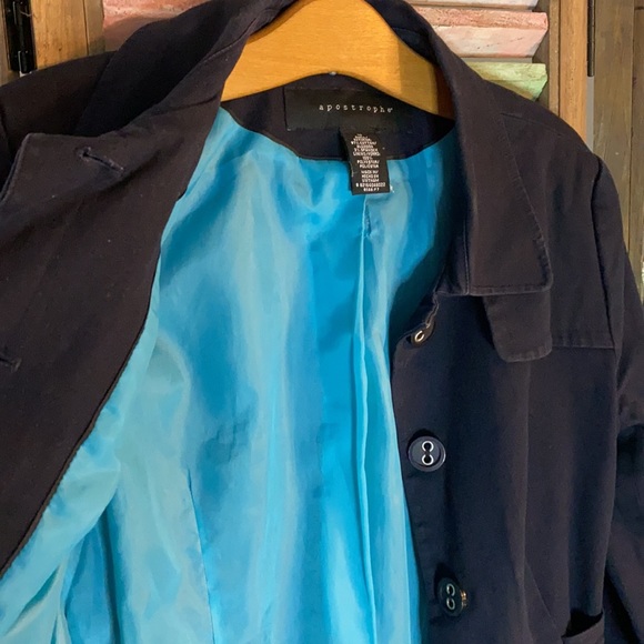 Apostrophe Navy blue fitted jacket - Picture 5 of 6